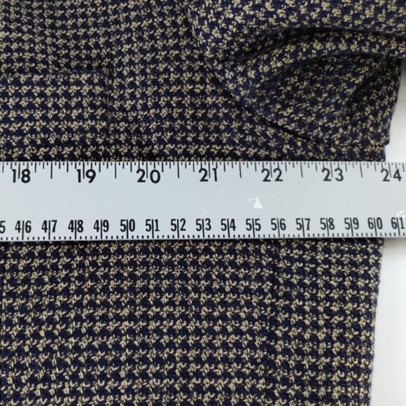 HUGO BOSS Blazer Mens Size 40L Black Brown Einstein Wool Sport Coat Houndstooth - Picture 8 of 11